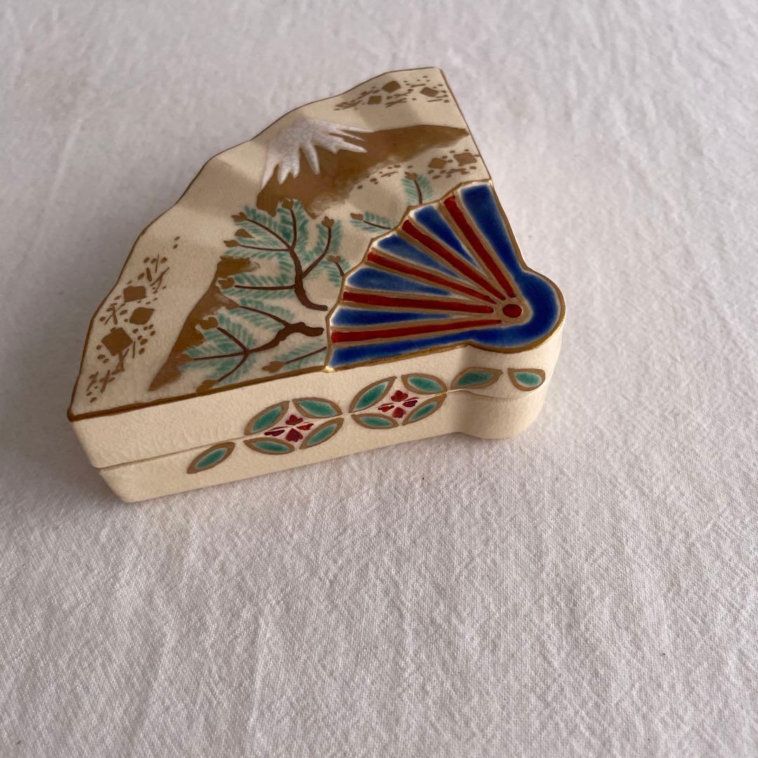 扇面富士 香合 共箱入り — image 5