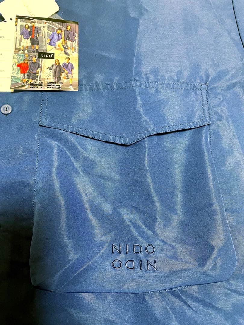 【新品】NIDO™ 半袖シャツ ネイビー ❣️Ｌサイズ　梅雨 仕様 — image 5