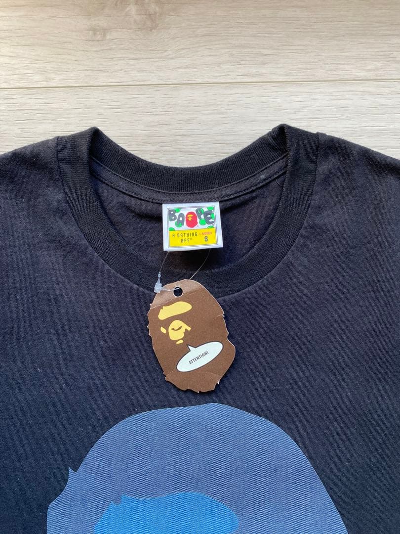 A BATHING APE DENIM BIG APE HEAD TEE — image 4