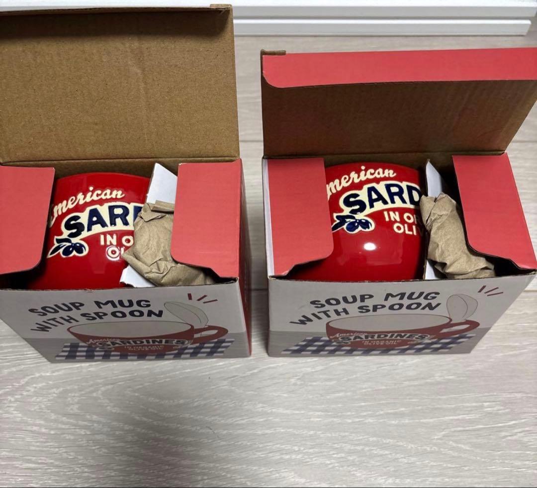 オリバー アメリカン サーディン スープカップ 2個セット　スプーン付 — image 3