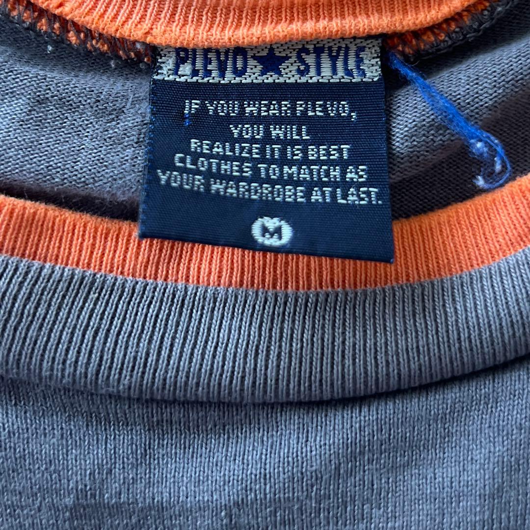 古着00s PLEVO STYLE リンガーTシャツ　メンズTシャツMサイズ — image 3
