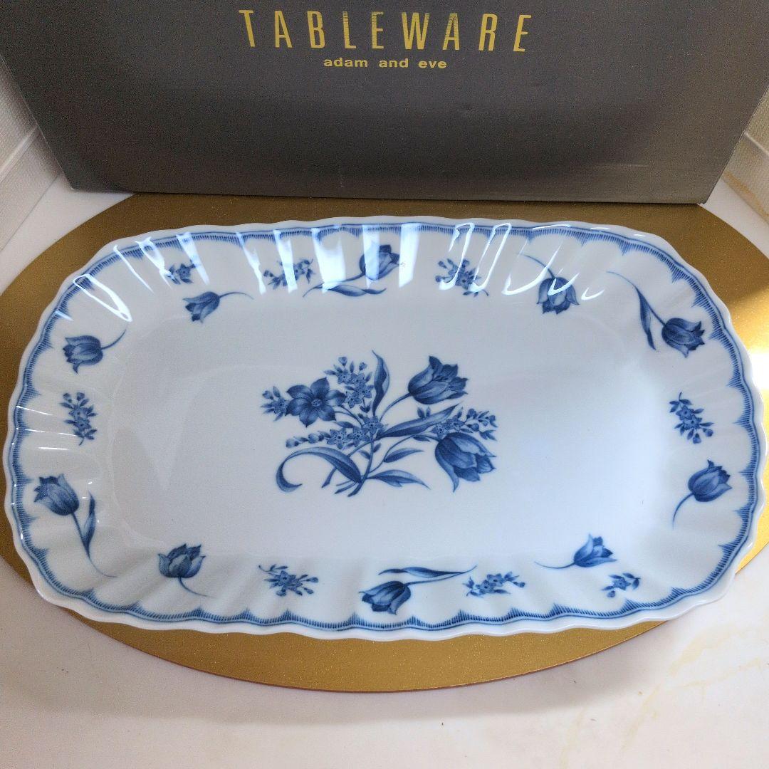 【美品】テーブルウェア　アダムとイヴ　長四角皿　新品　未使用　箱付き — image 2