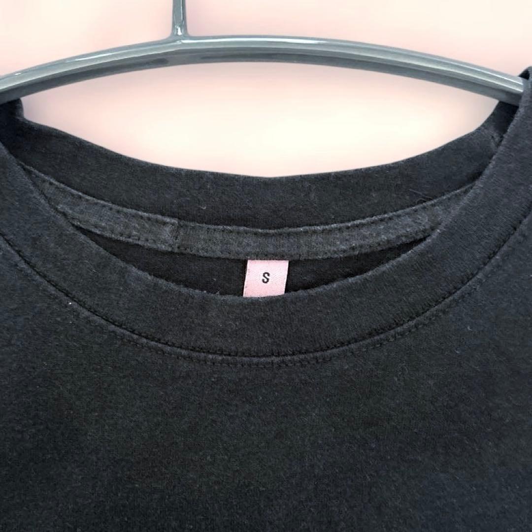 SHEIN バックプリント オーバーサイズ Tシャツ 長袖 ブラック S — image 5