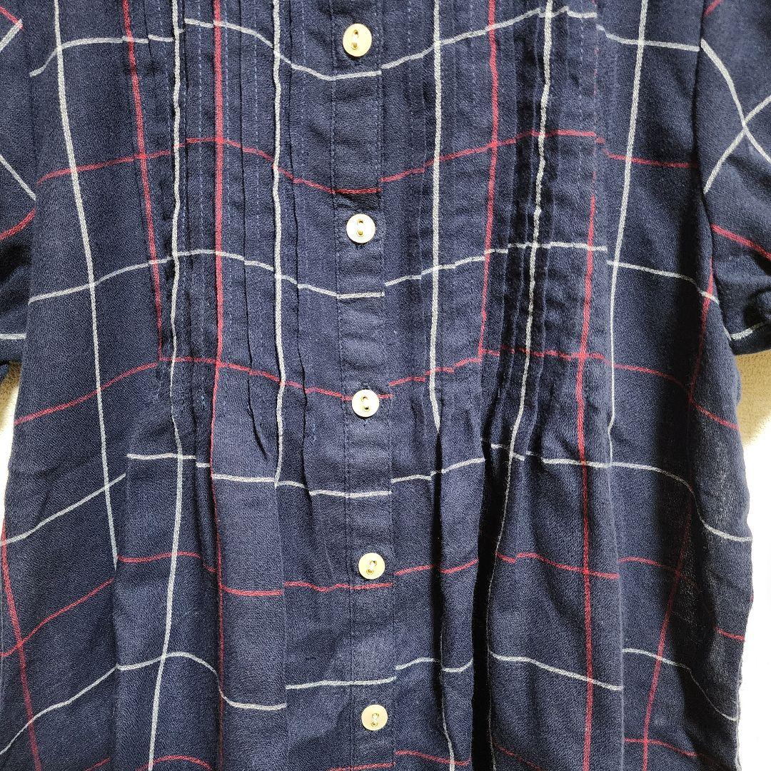 JOKYGAL チェック柄 半袖 シャツ M パフスリーブ きれいめ オフィス — image 5
