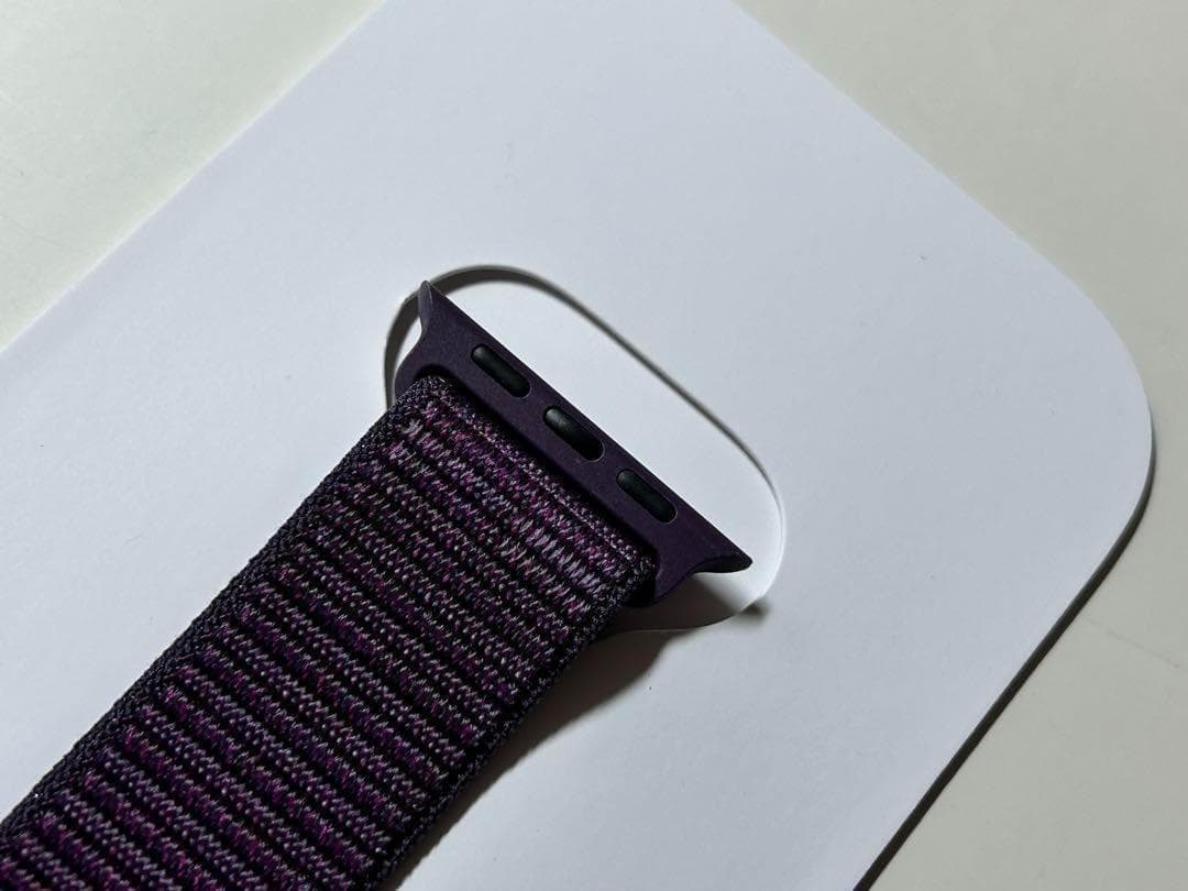 【新品・箱なし】純正 アップルウォッチ 42mm スポーツループ・プラム③ — image 5