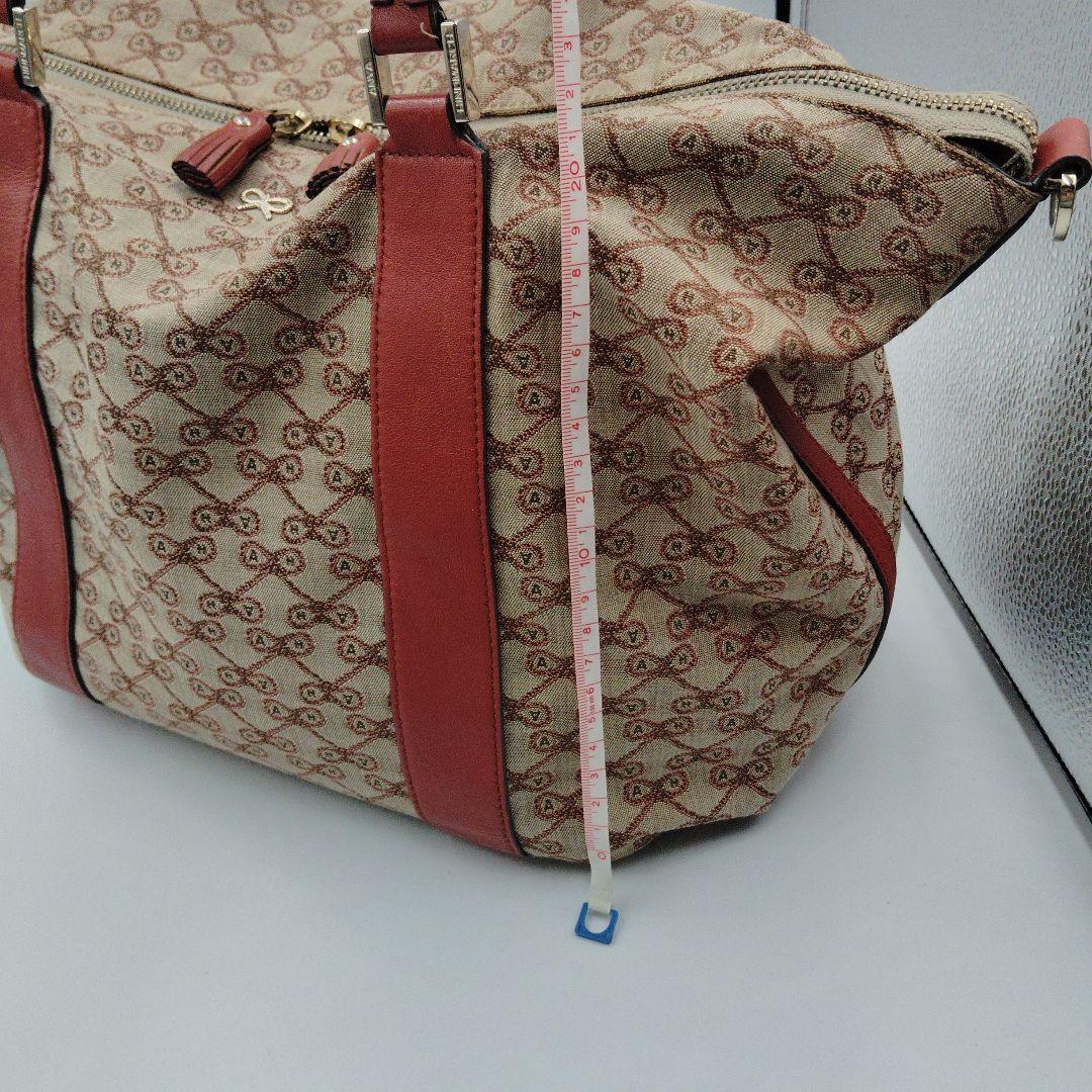 ANYA HINDMARCH ハンドバッグ　リボンジャガード　総柄　ミニボストン — image 4