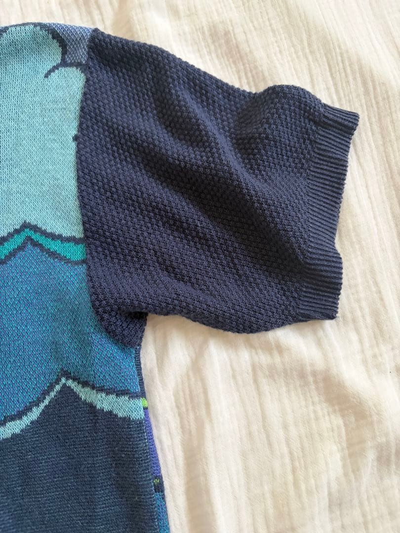Modigliani サマーニット 半袖 総柄 ヨット Tシャツ — image 4