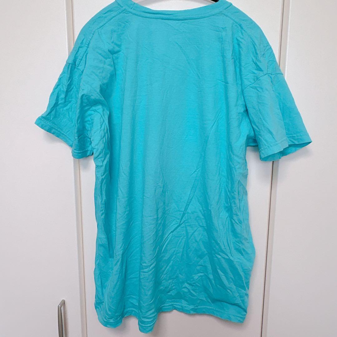 コンフォートカラーズ Tシャツ クルーネック 半袖 ロゴ XL 青 綿 普段着 — image 2