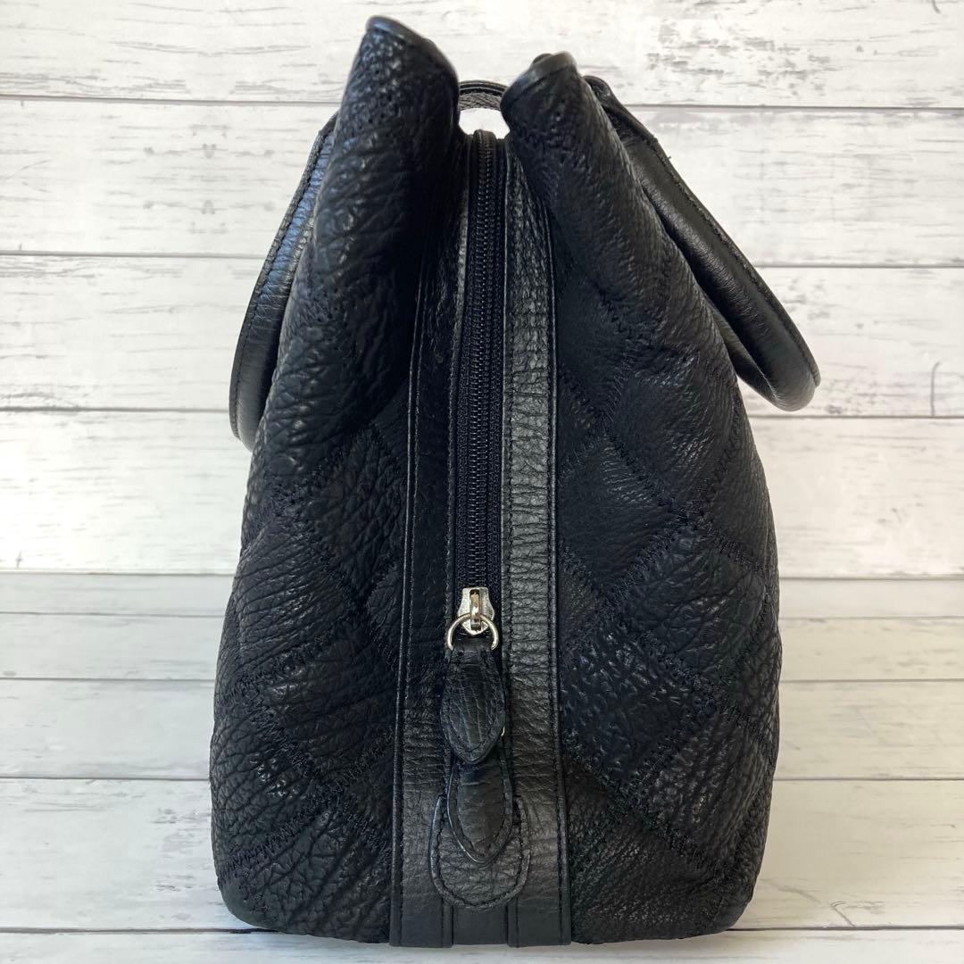 ✨希少品✨未使用✨本革 パッチワークレザー ハンドバッグ ブラック フォーマル — image 5