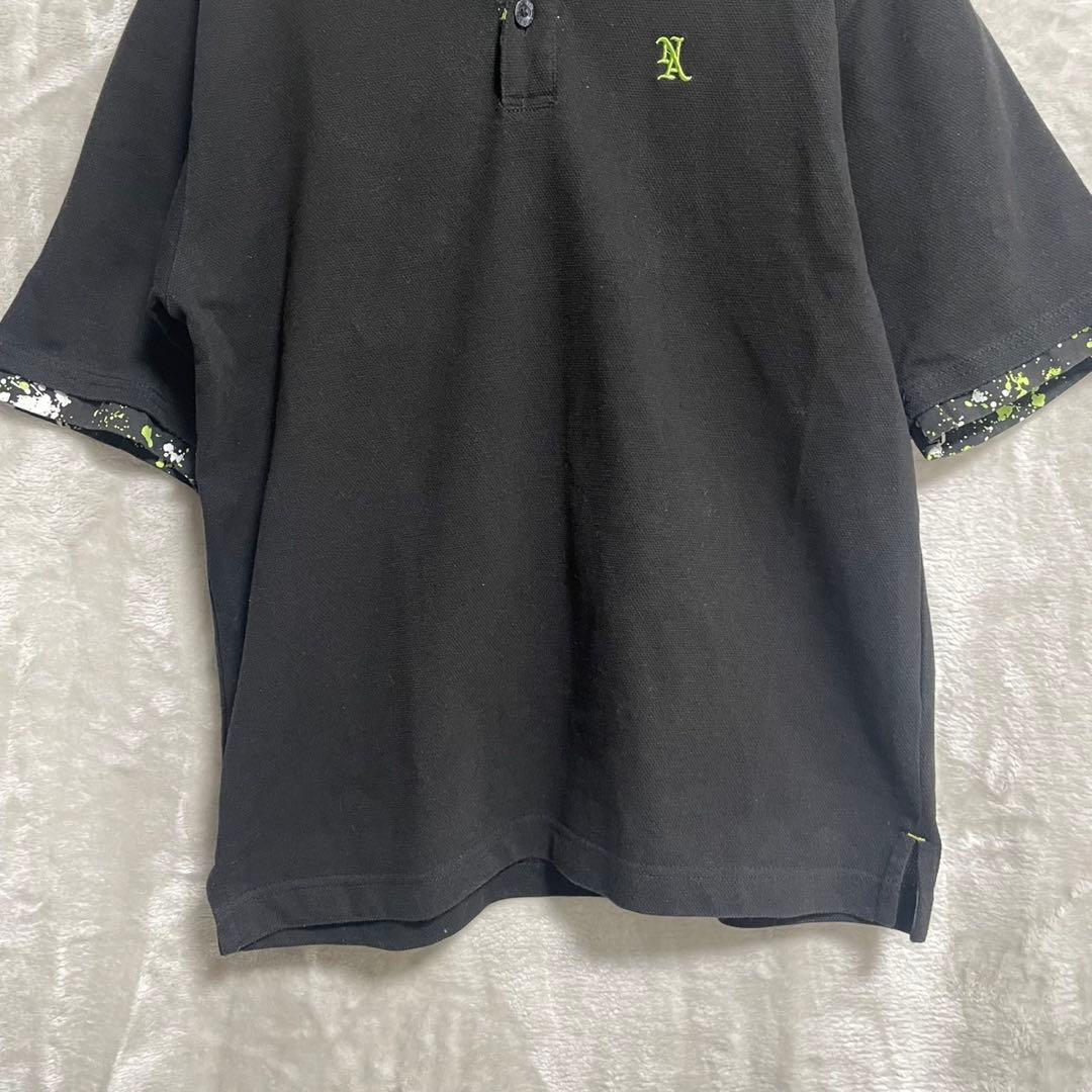 【ILL’S】【M】重ねデザイン　ゴルフ　カジュアル　オシャレ襟　オシャレ袖口 — image 3