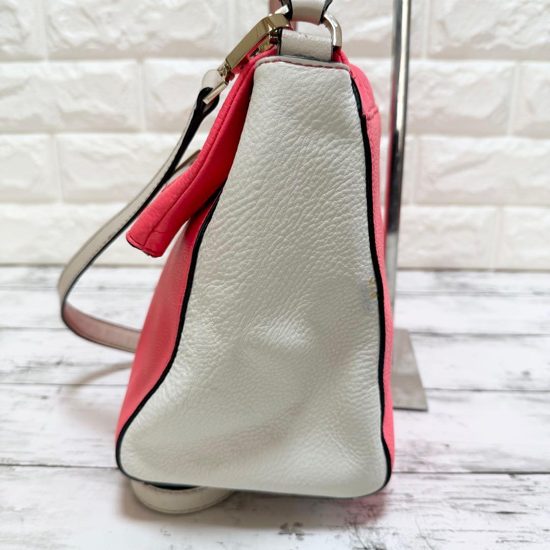 kate spadeショルダーバッグ 2way ピンク × ベージュ レザー — image 5