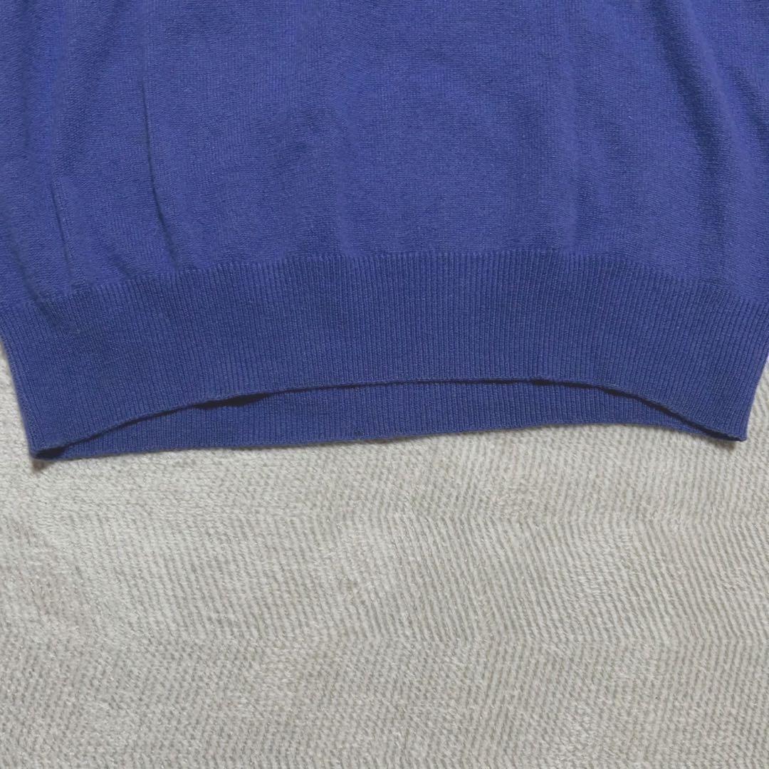 ..Como Bello 《新品タグ付き 》Vネックニット L ブルー メンズ — image 4