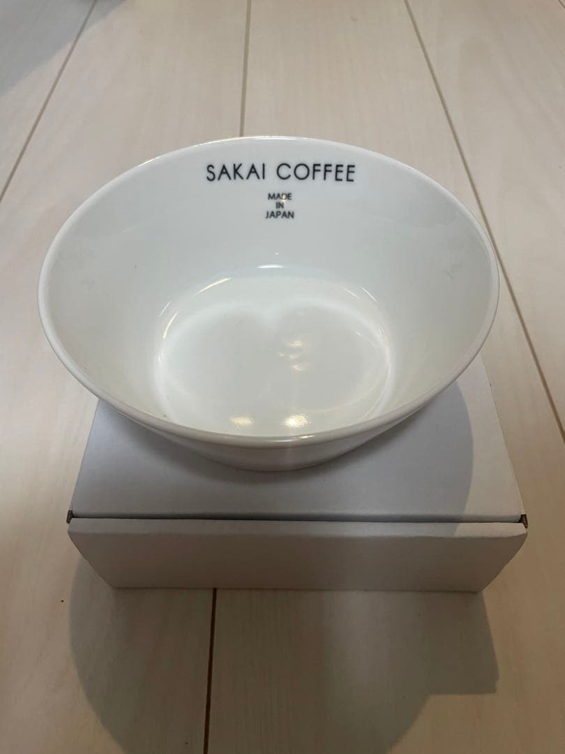 新品　さかい珈琲　鉢　ボウル　サラダボウル　白　ホワイト — image 3