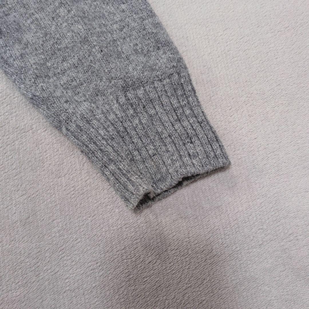 【無印良品】メンズ　グレー クルーネック セーター ウール100% サイズXL — image 3