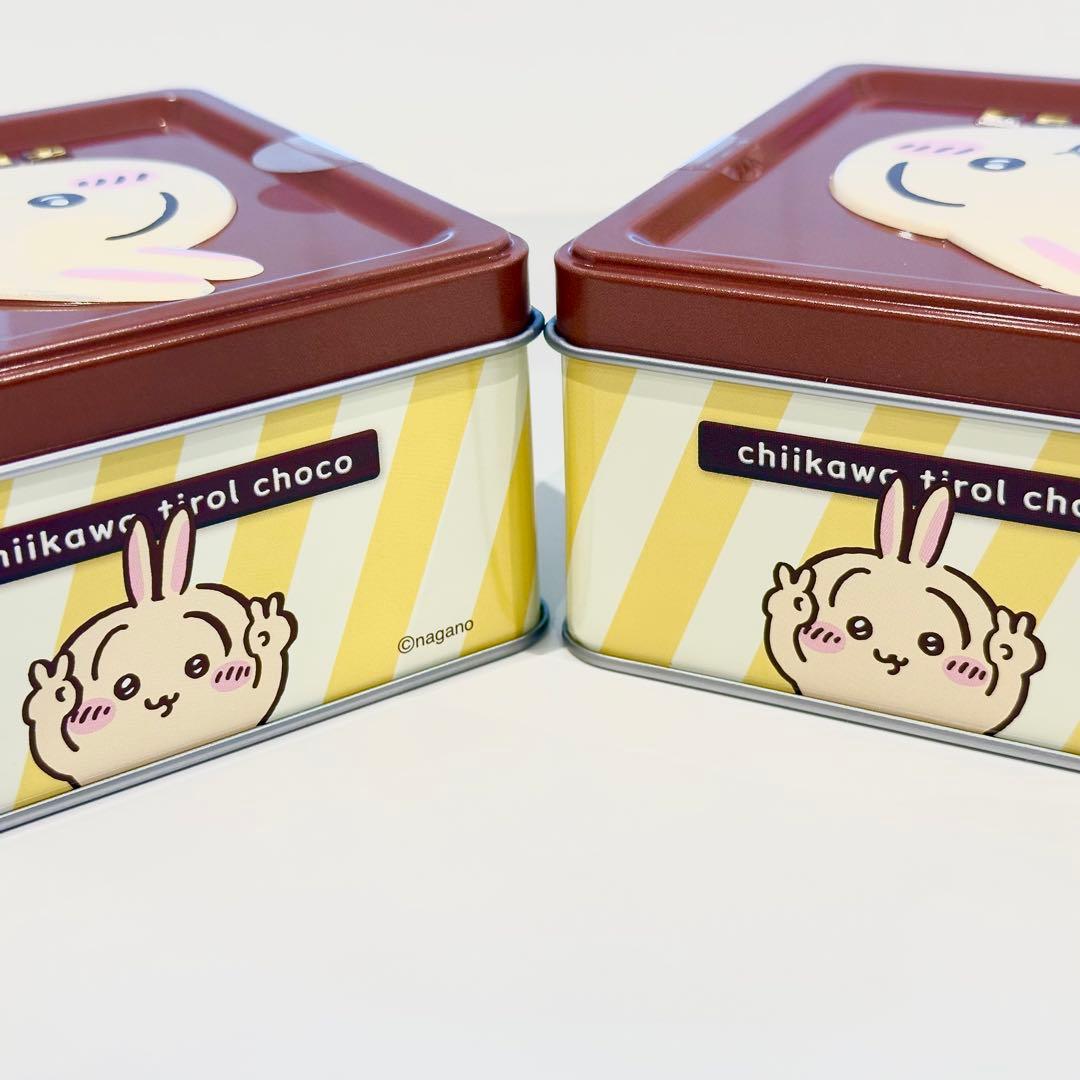 新品未開封　ちいかわ　うさぎ　チロルチョコ缶　2個セット — image 2