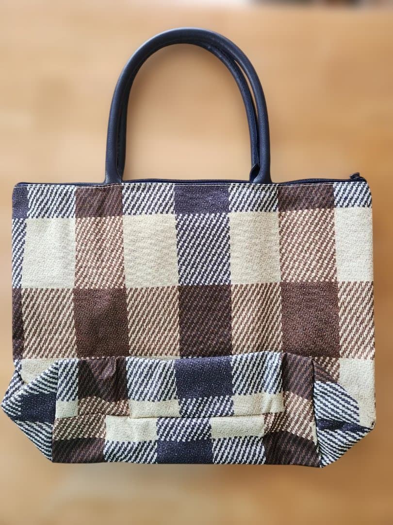 【未使用】Aquascutum チェック柄 トートバッグ　雑誌付録 — image 2