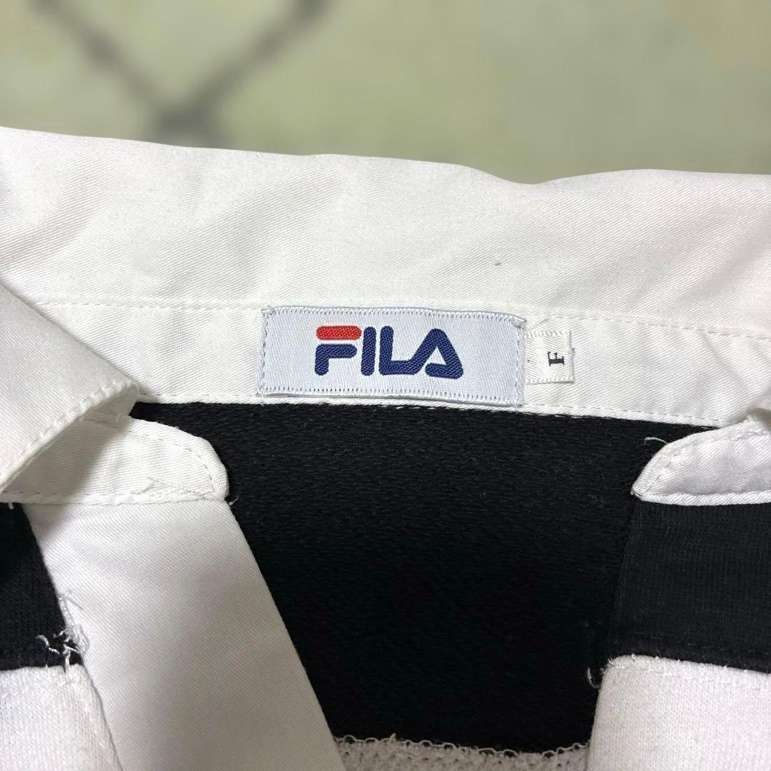 FILA ラガーシャツ　ボーダー　ショート丈 — image 5