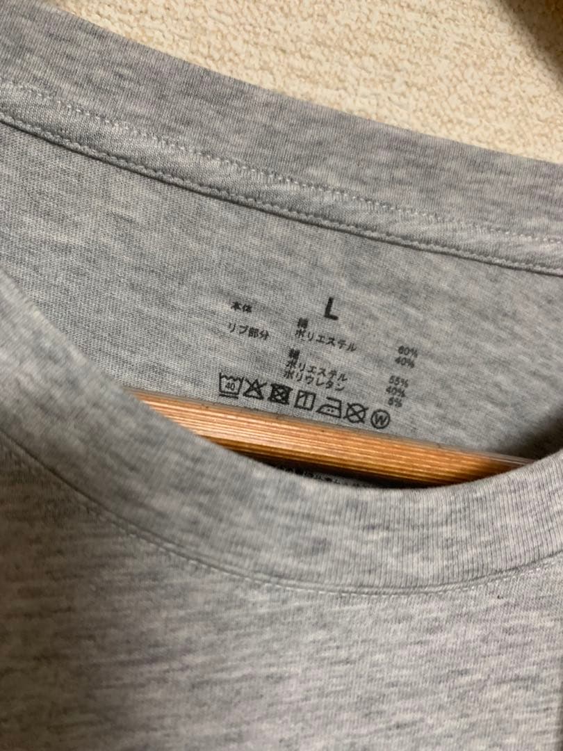 【新品タグ付】　無印良品　婦人　天竺編みクルーネック長袖Ｔシャツ　Lサイズ — image 5