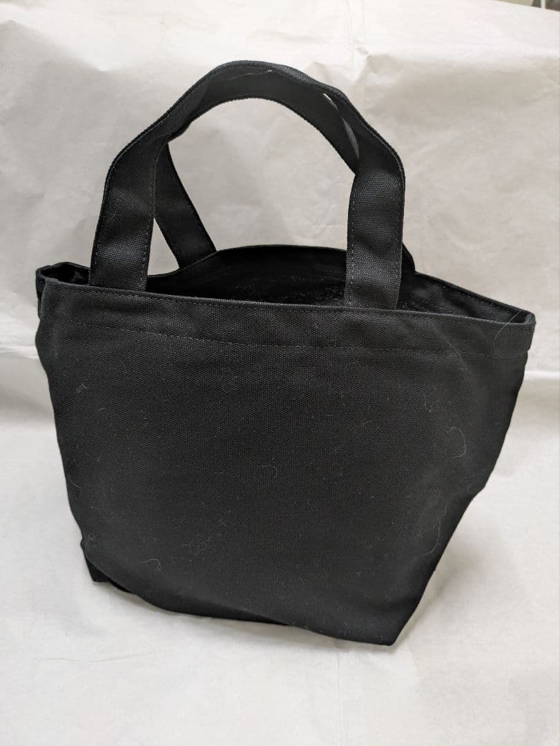 Café comme ça キャンバス ミニトートバッグ ブラック — image 2