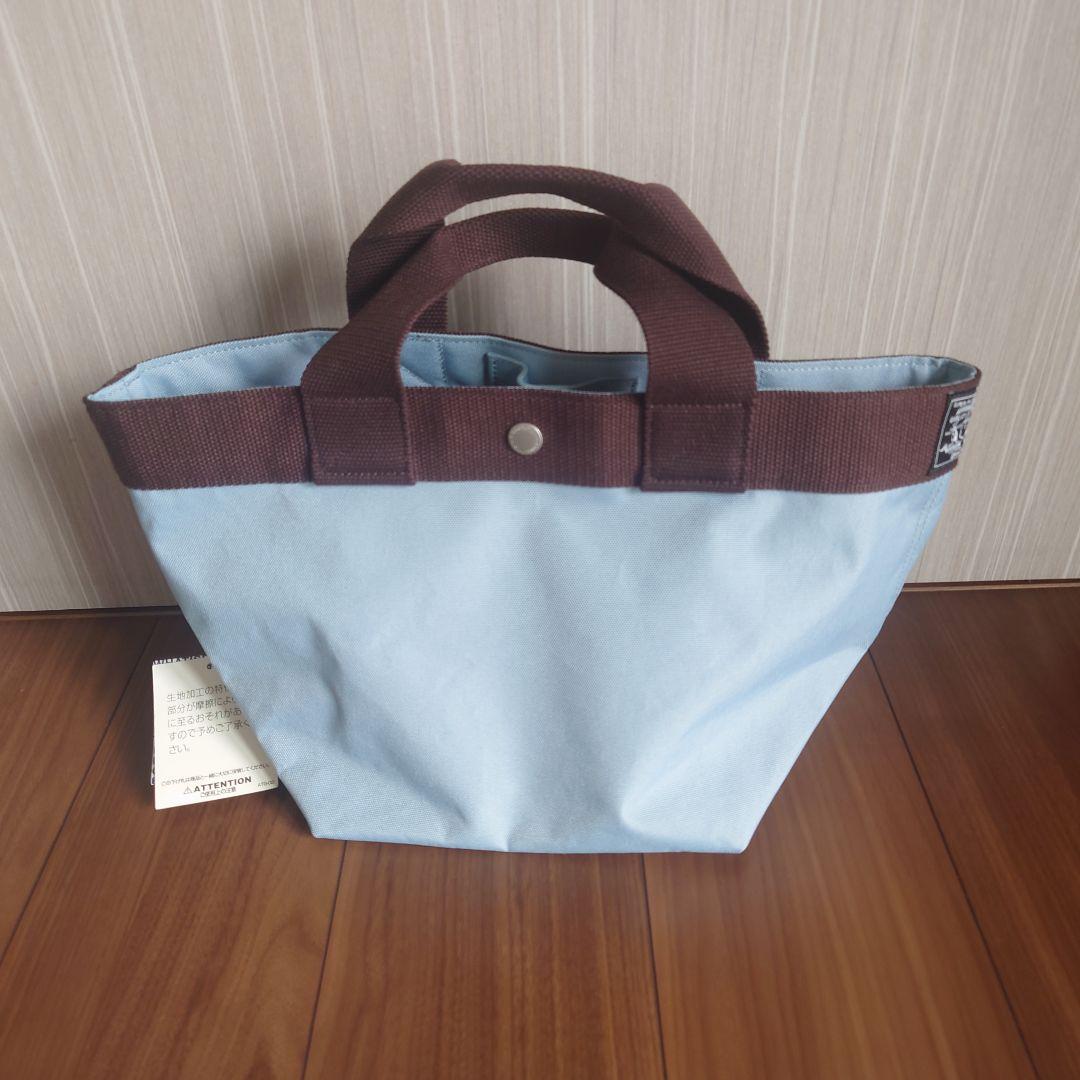 ​新品・タグ付_ROOTOTEルートート ミニトートバッグ ブルー×ブラウン — image 3