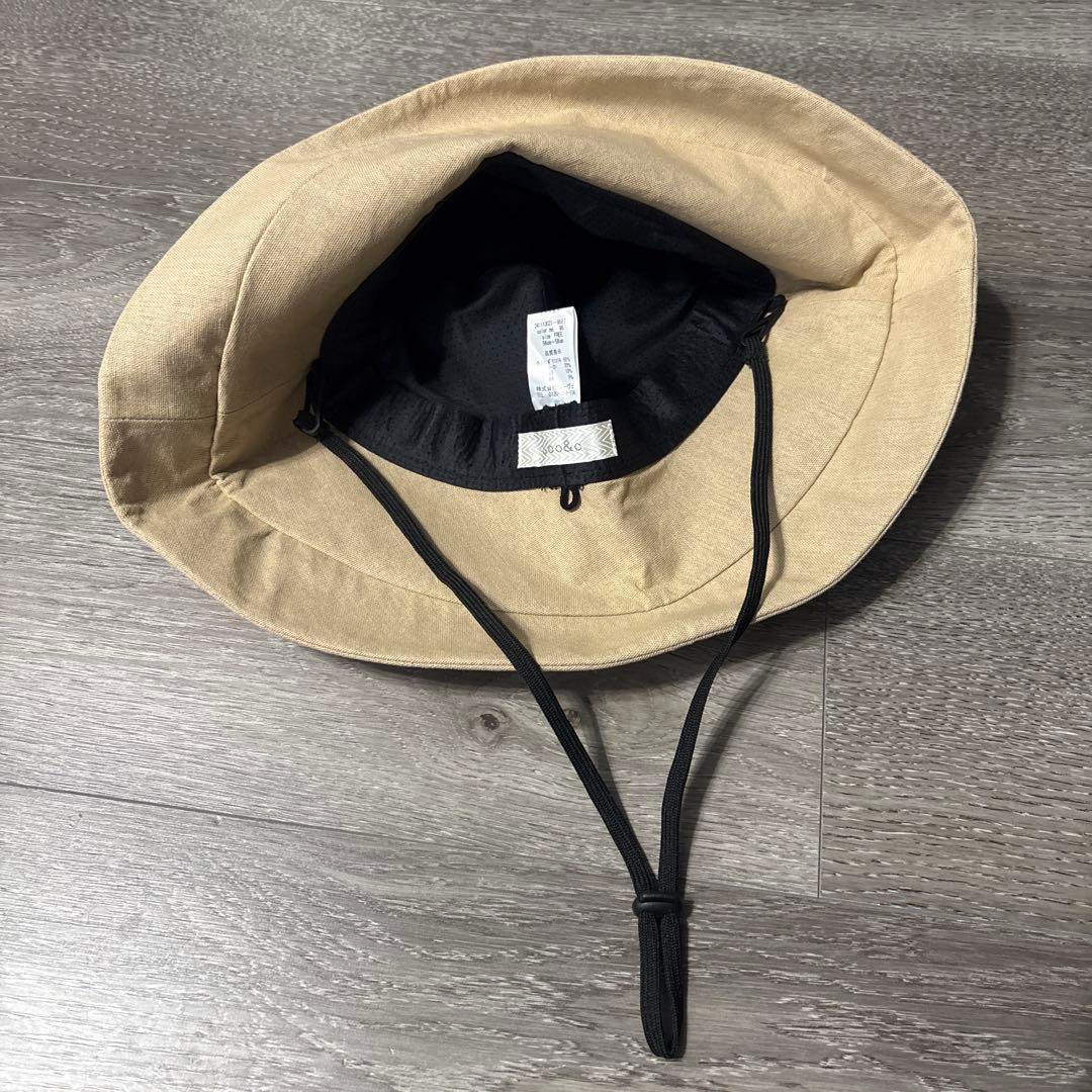 新品・未使用　ハット　レディース　UVカット　つば広　ベージュオレ — image 2