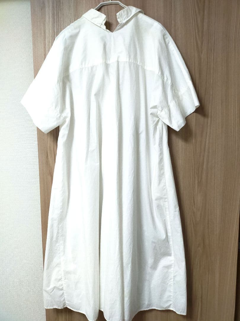 ホワイト 半袖 シャツワンピース コットン100%Niko and… size3 — image 3