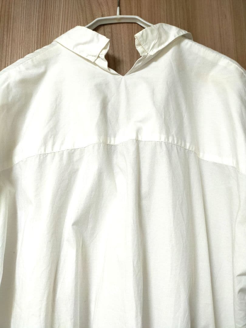 ホワイト 半袖 シャツワンピース コットン100%Niko and… size3 — image 4