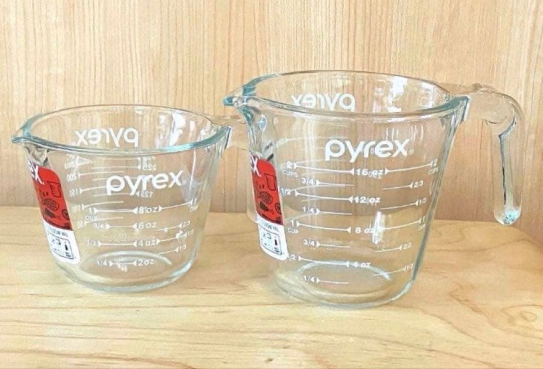 【新品2点セット】PYREX 計量 メジャーカップ 250ml 500ml — image 3