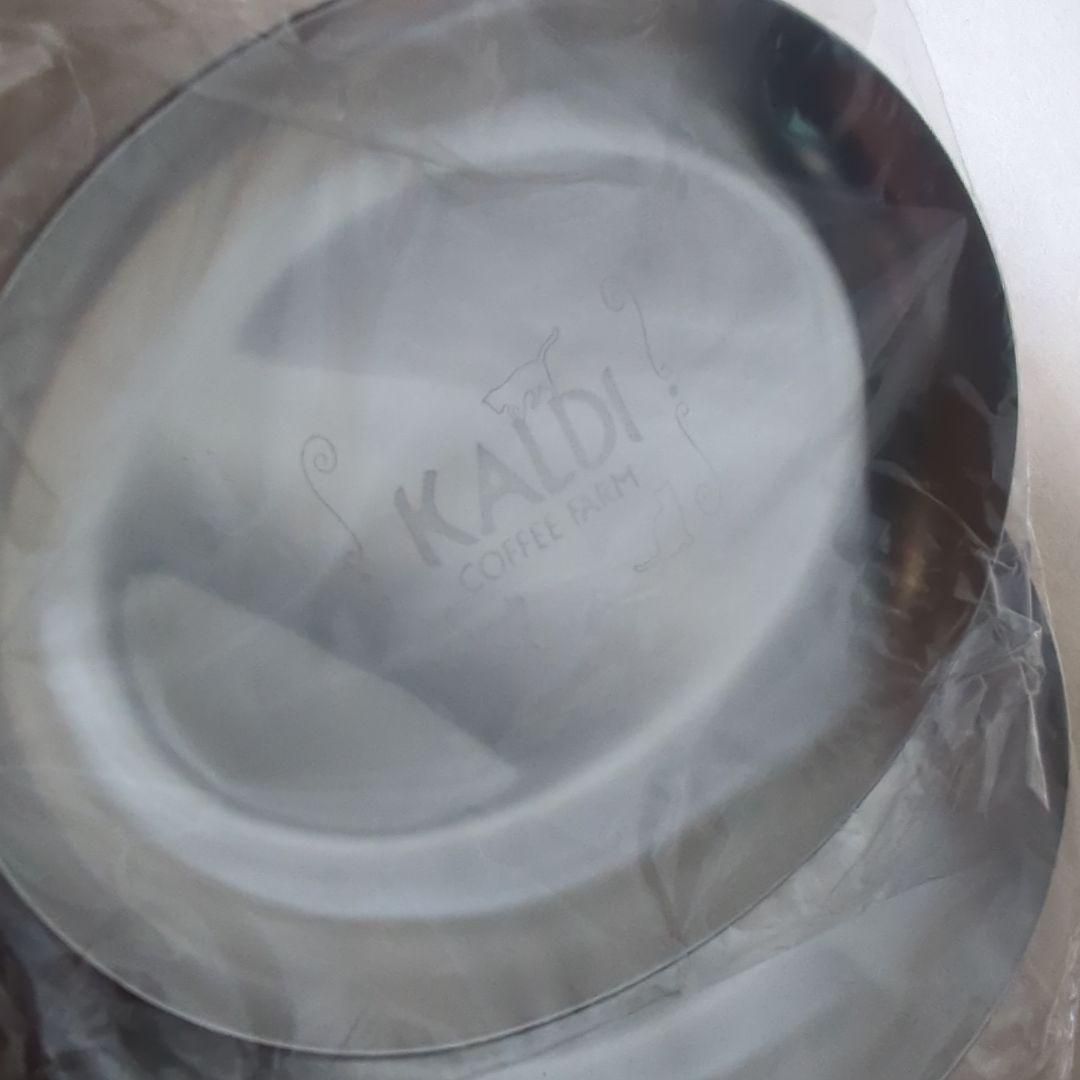 KALDI カルディ 猫の日 ティートレイ ２枚 新品未使用 箱なし 小皿 豆皿 — image 2