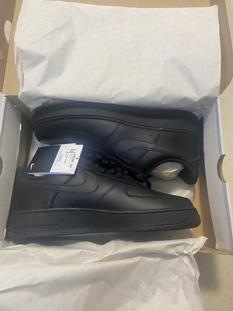 27 NIKE AIR FORCE 1 black ナイキエアフォースワン黒 — image 2