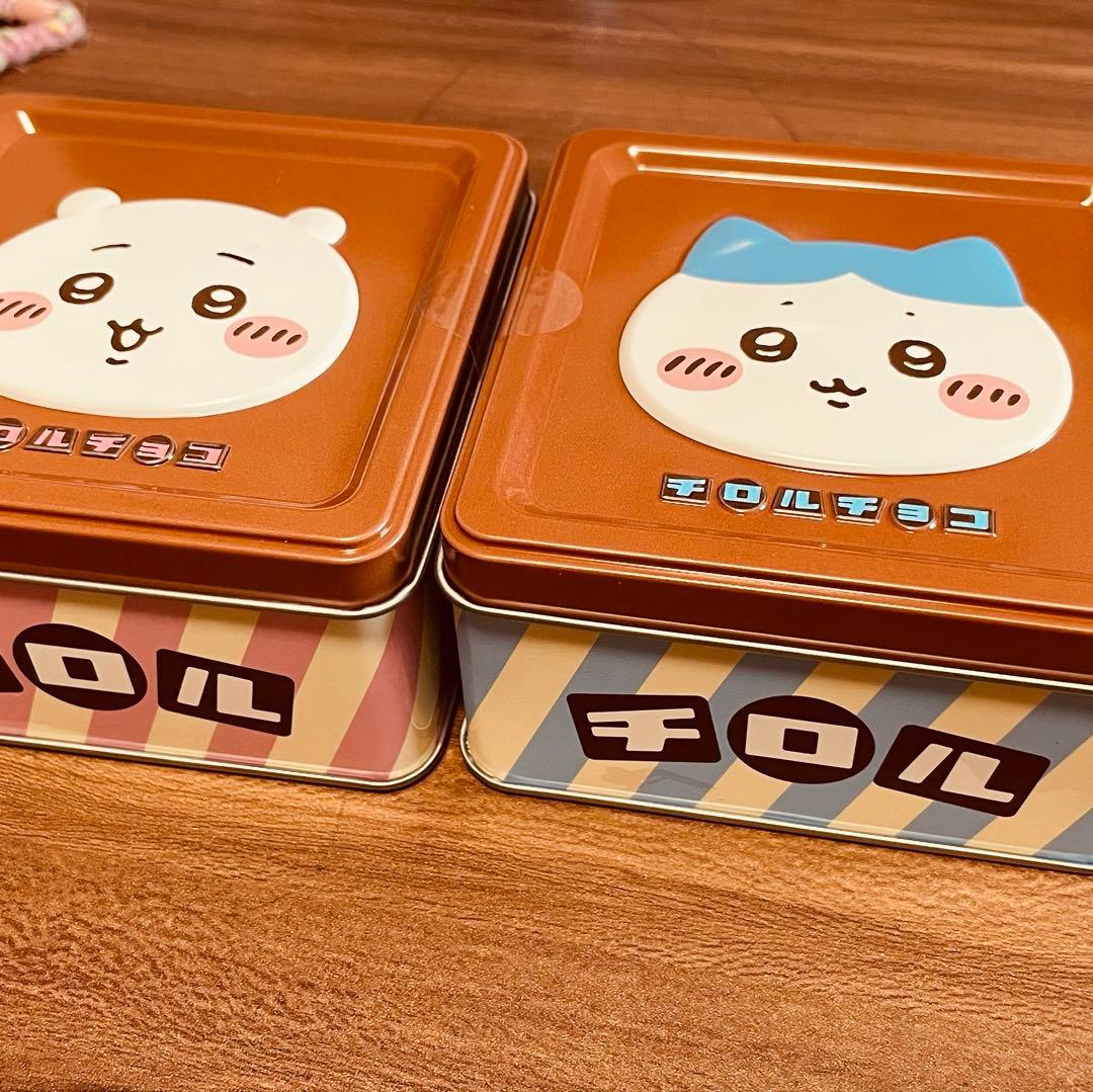 新品未開封　ちいかわ チロルチョコ 缶 2個　ハチワレ — image 2
