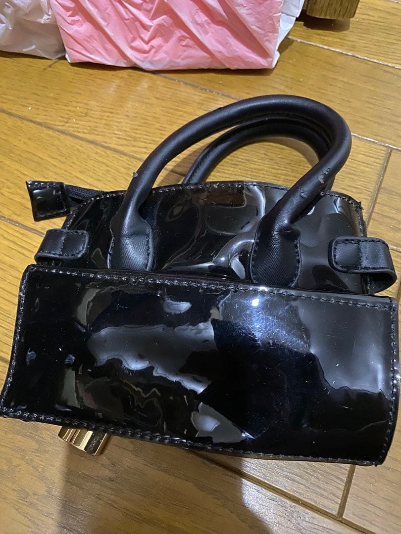 セシルマクビーブラックパテントレザーハンドバッグ Cecil McBee Y2K — image 2