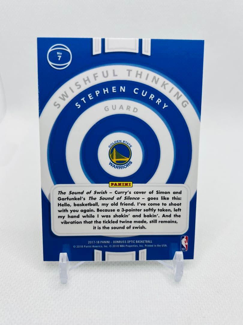 2017 Panini SWISHFUL インサート ステフィン・カリー — image 2