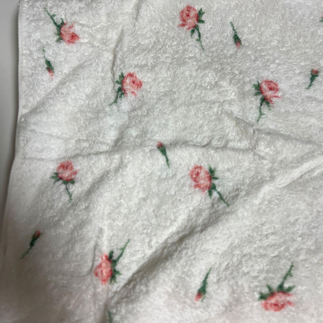 Hotman ホットマン　バスタオル　　オレンジ系赤薔薇柄 — image 5