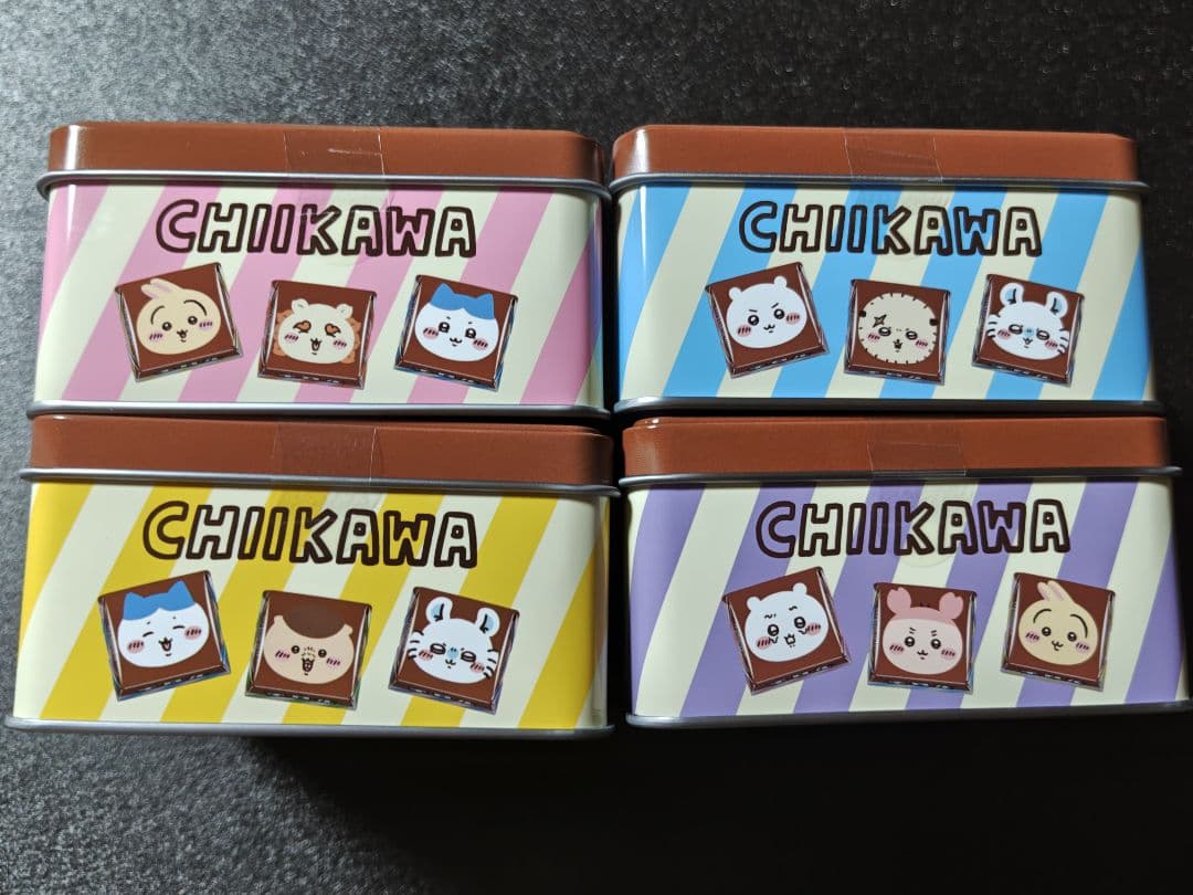 ★ちいかわ チロルチョコ缶 全4種 新品未開封 フルコンプセット ※バラ売り不可 — image 3