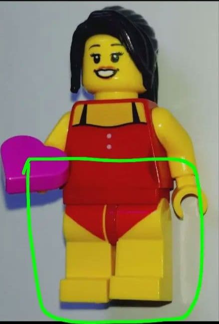 レゴミニフィギュア 水着の脚パーツのみ — image 2