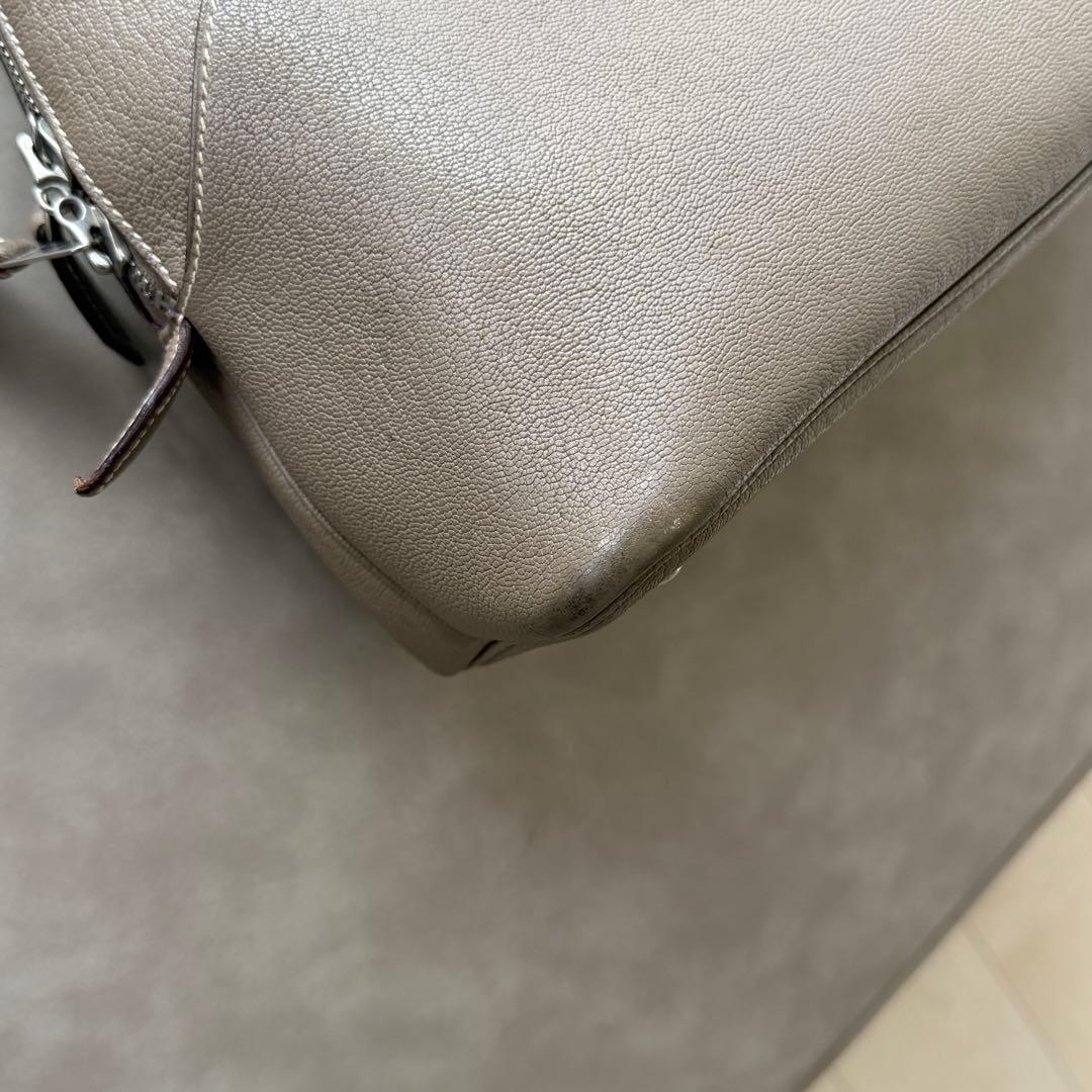 HERMES ボリード 30 1923 エトゥープ シェーブル ハンドバッグ — image 4