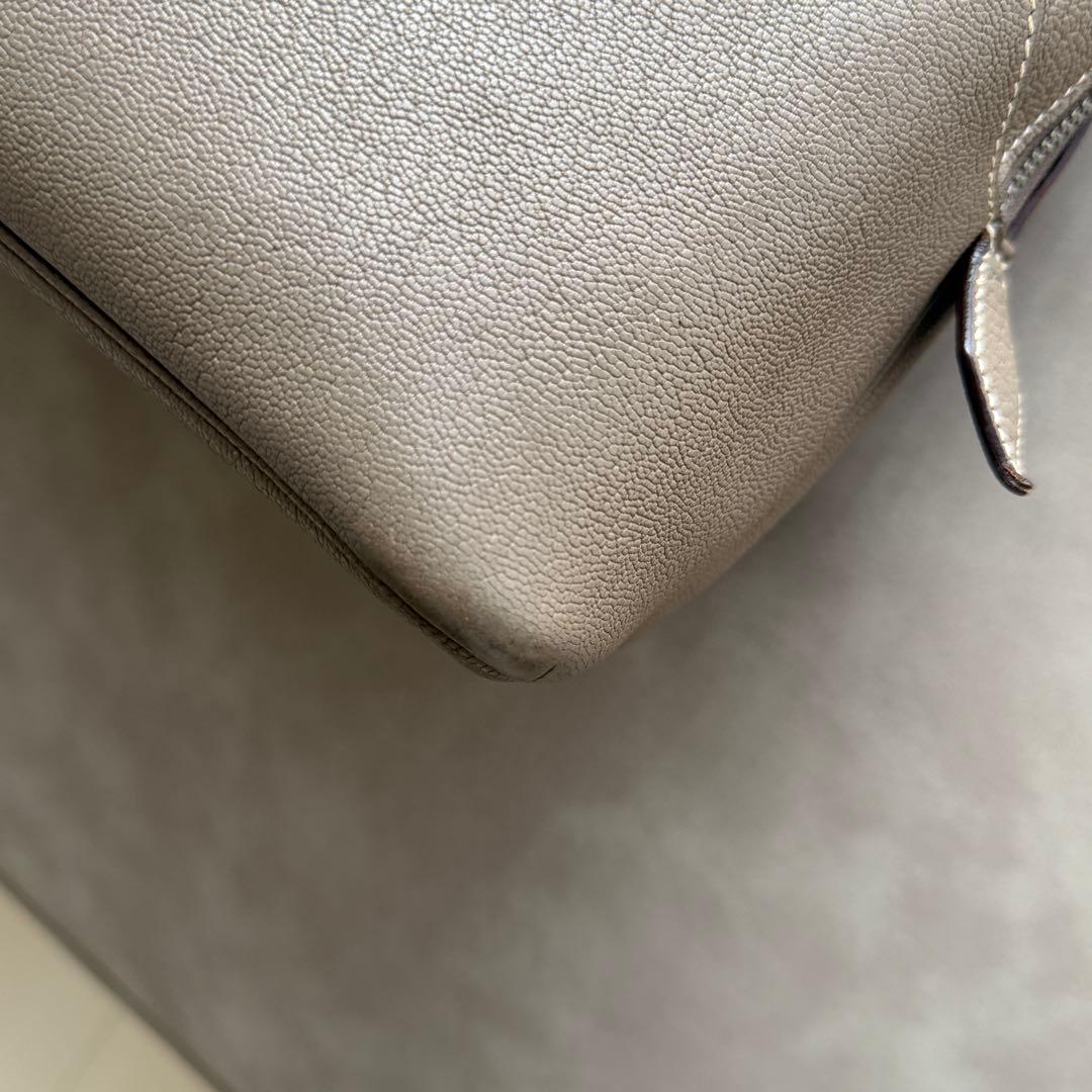 HERMES ボリード 30 1923 エトゥープ シェーブル ハンドバッグ — image 5