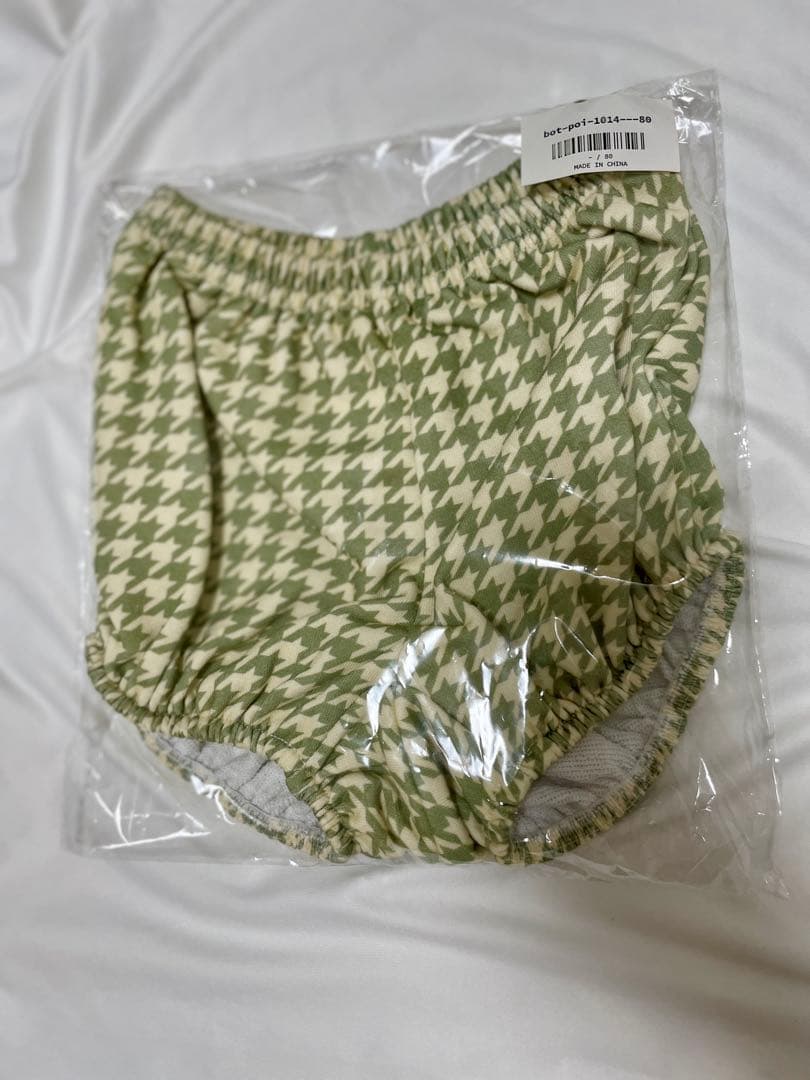 新品未使用*POIMERI GREEN HOUNDSTOOTH BLOOMERS — image 3