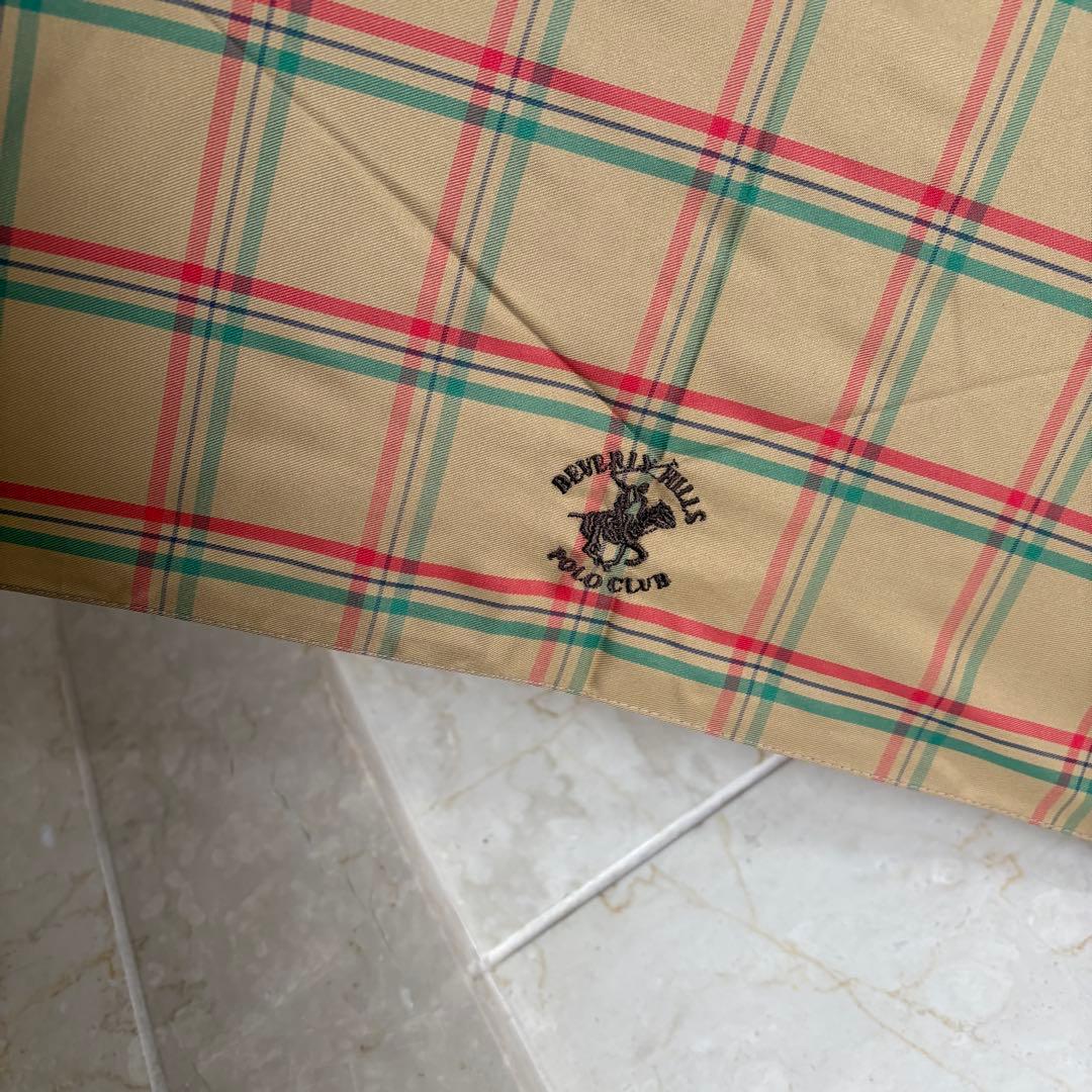【未使用品】POLO CLUB 折りたたみ傘 チェック柄 — image 3