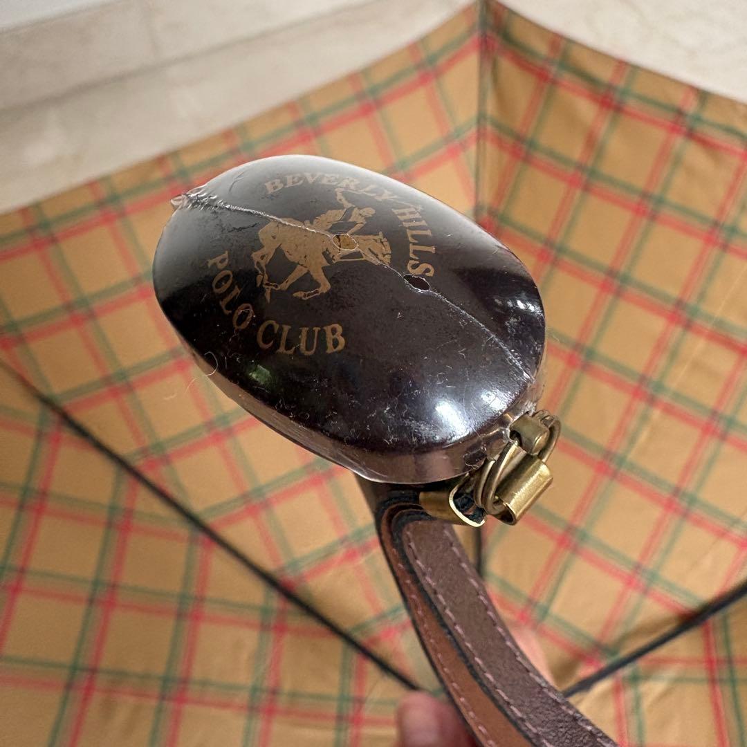 【未使用品】POLO CLUB 折りたたみ傘 チェック柄 — image 4