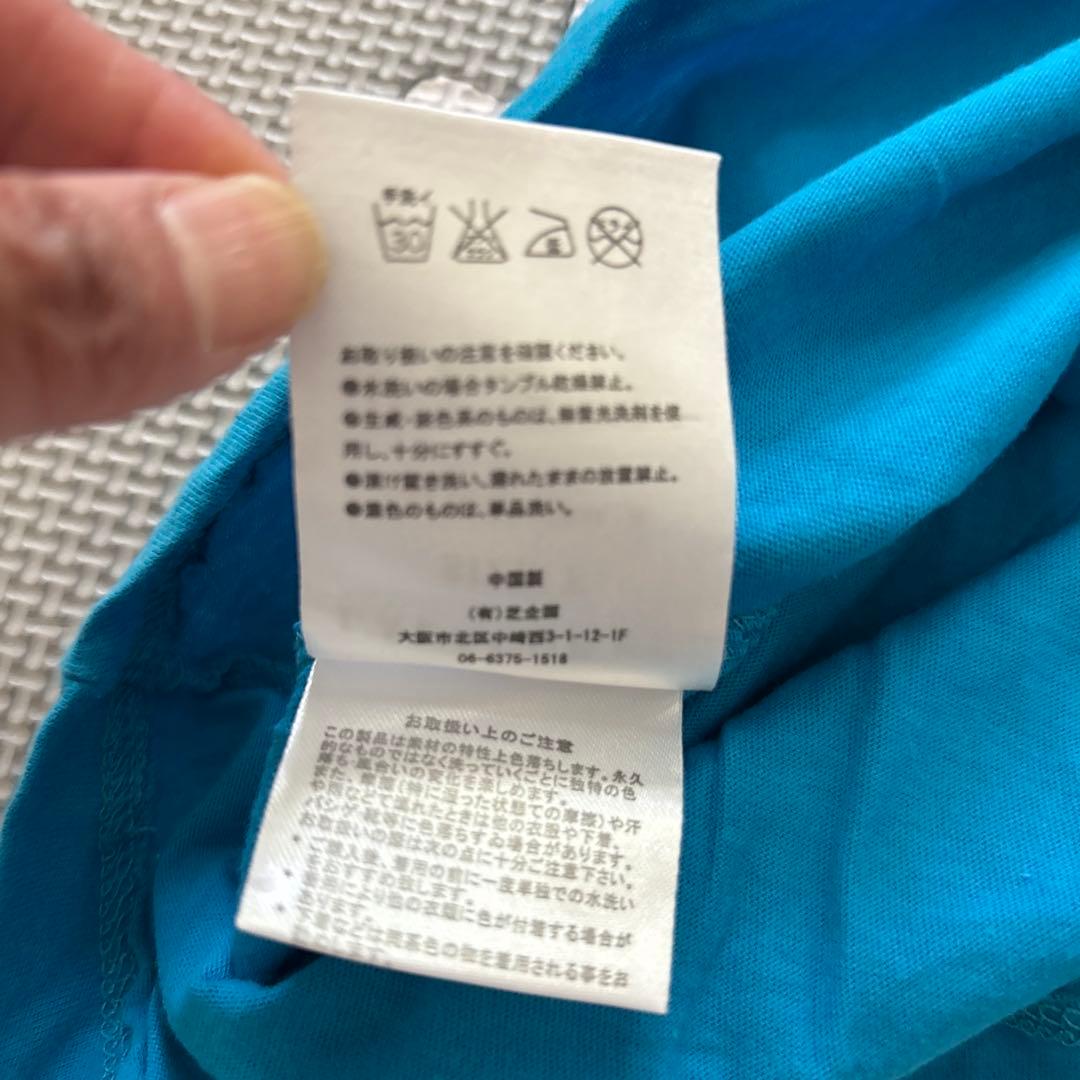 LALACUB ララキューブ半袖Tシャツ ブルー　フリーサイズ — image 5