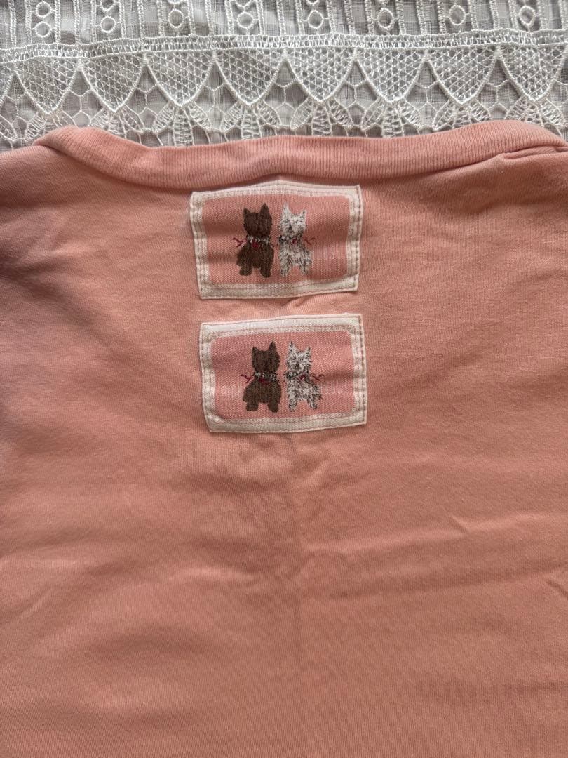 土日限定値下げ‼️PINK HOUSE ピンクハウス 長袖Tシャツ 犬柄 ピンク — image 4