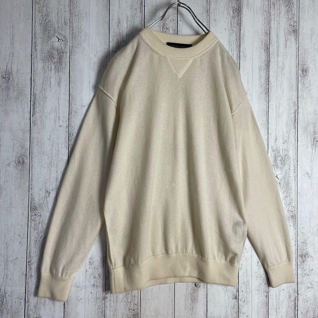 6507【美品】ルイヴィトン インサイドアウト ロゴ入りセーター ベージュ系 — image 3