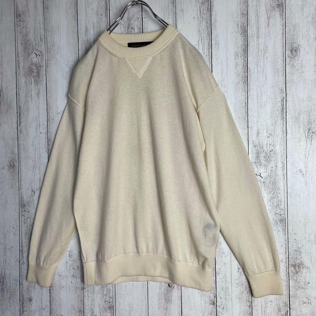 6507【美品】ルイヴィトン インサイドアウト ロゴ入りセーター ベージュ系 — image 4