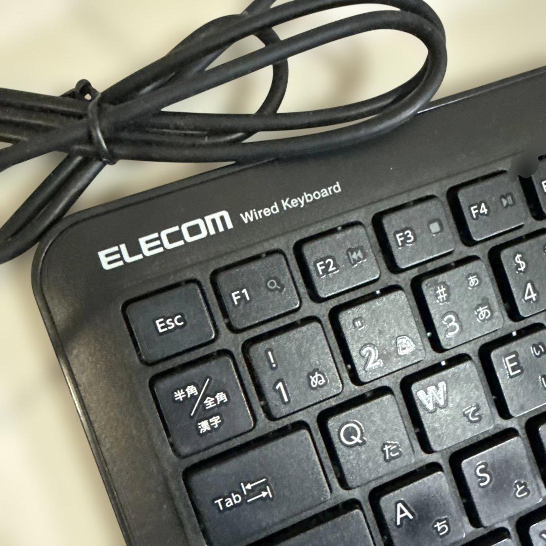 値下げSale ELECOM 有線キーボード 日本語配列 ブラック — image 2