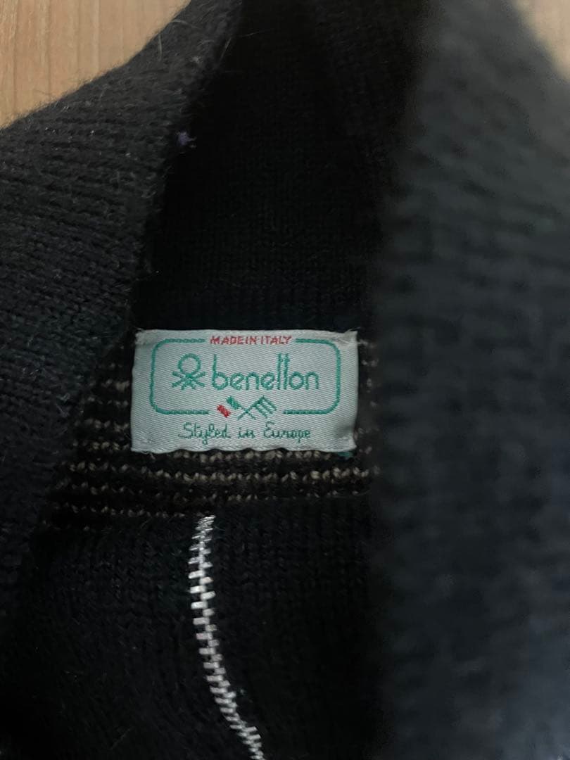 benetton ハーフジップ ニット セーター イタリア製 — image 3