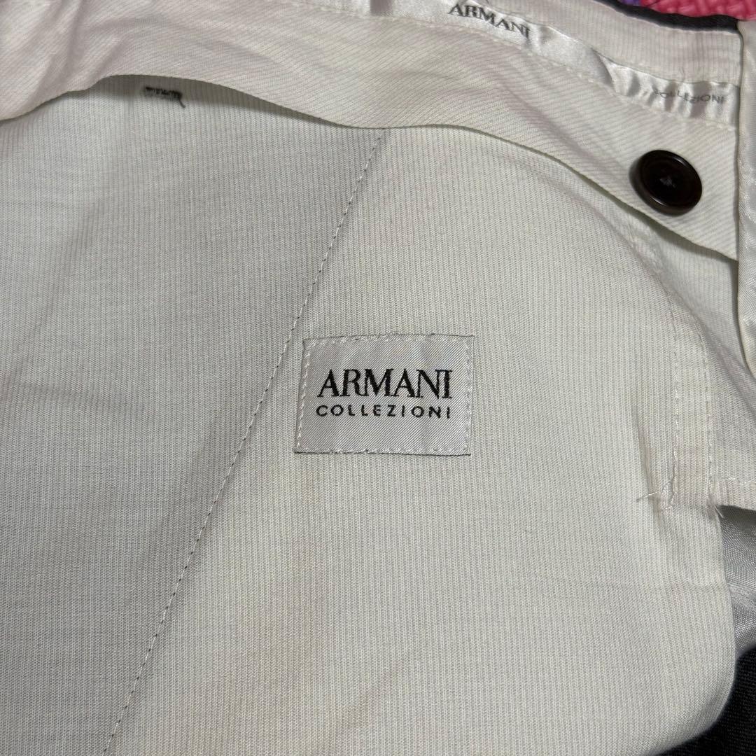 90s ARMANI COLLEZIONI ワイドストレートスラックス グレー — image 5