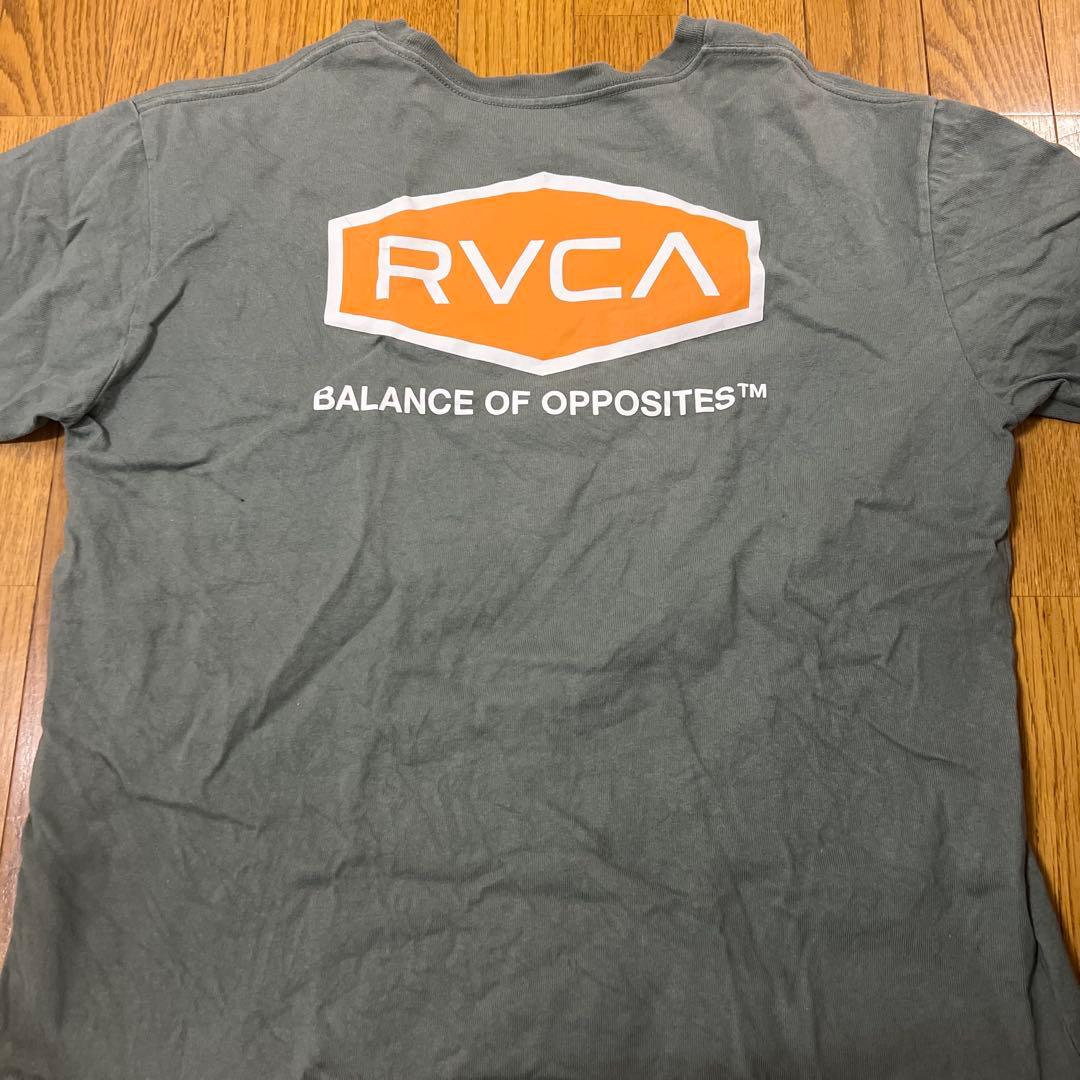 RVCA Tシャツ グレー ロゴプリント — image 2
