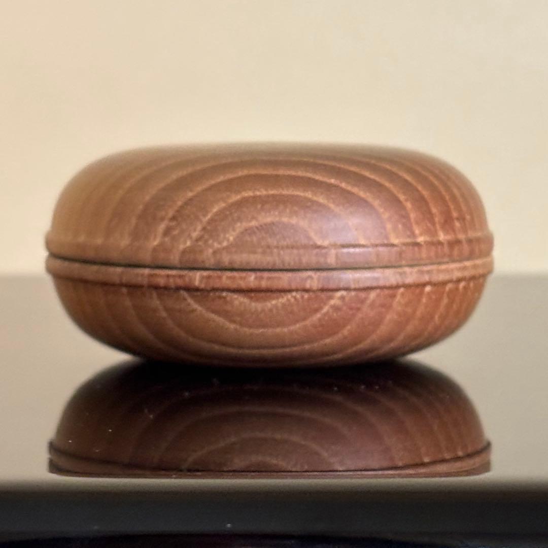 茶道具 香道具 香合 工芸品 木工芸 木製 香合 銘木 くり抜き — image 2